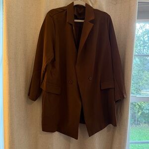 Brown Oversized blazer